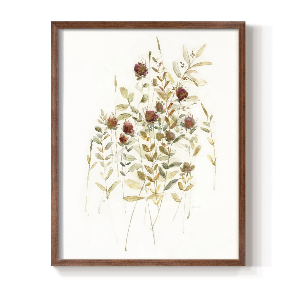 Wildflower Breeze I Framed Print - Solid Wood in Single Picture Frame Solid Wood 2 Framed Print