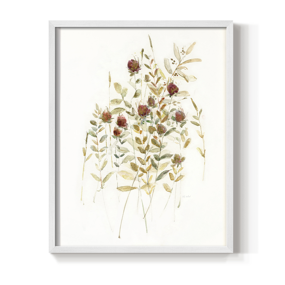Wildflower Breeze I Framed Print - Solid Wood in Single Picture Frame Solid Wood 2 Framed Print