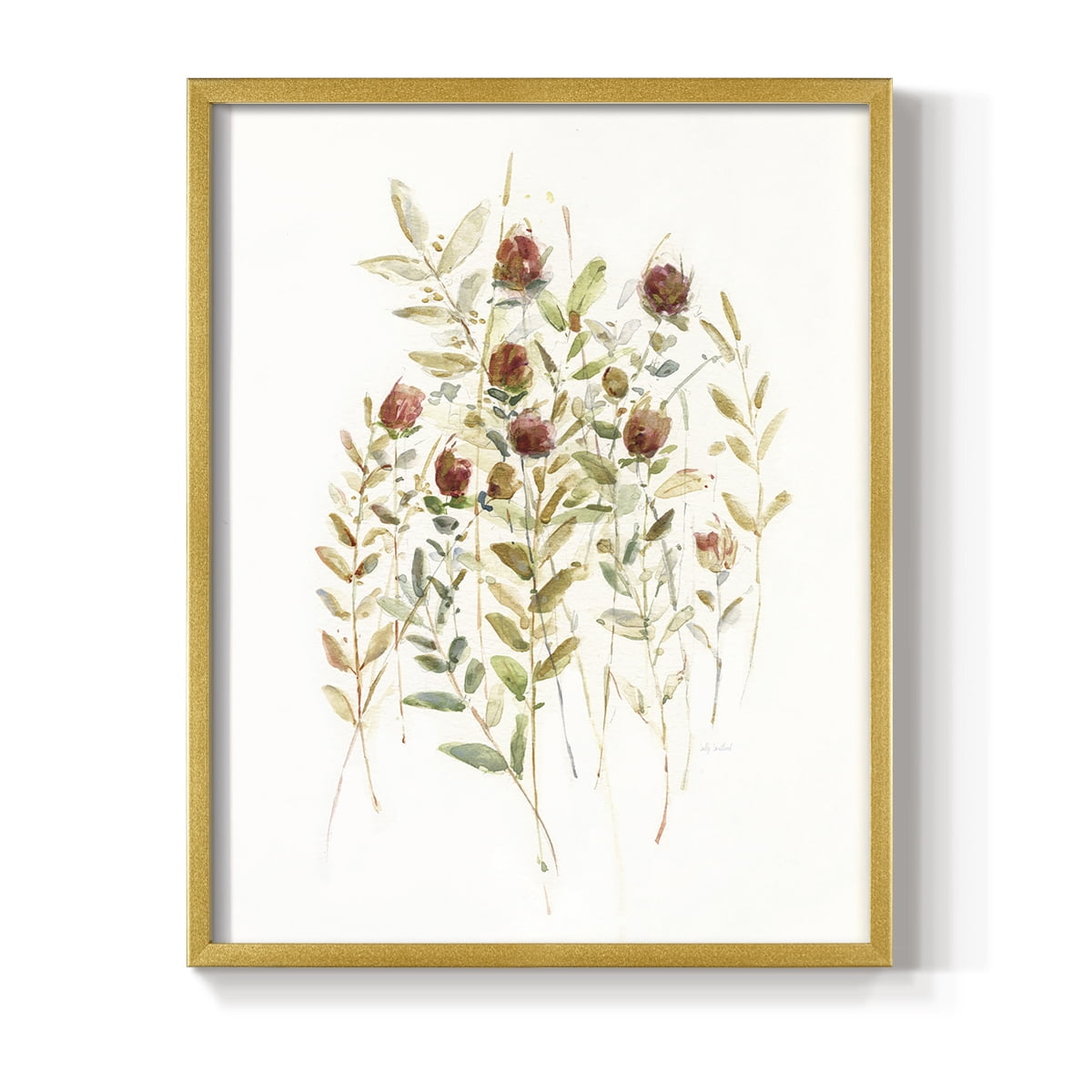 Wildflower Breeze II Framed Print - Solid Wood in Single Picture Frame Solid Wood 2 Framed Print
