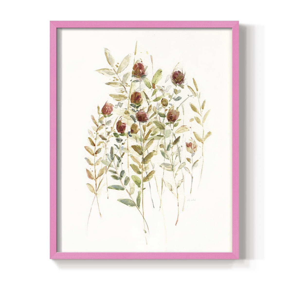 Wildflower Breeze II Framed Print - Solid Wood in Single Picture Frame Solid Wood 2 Framed Print