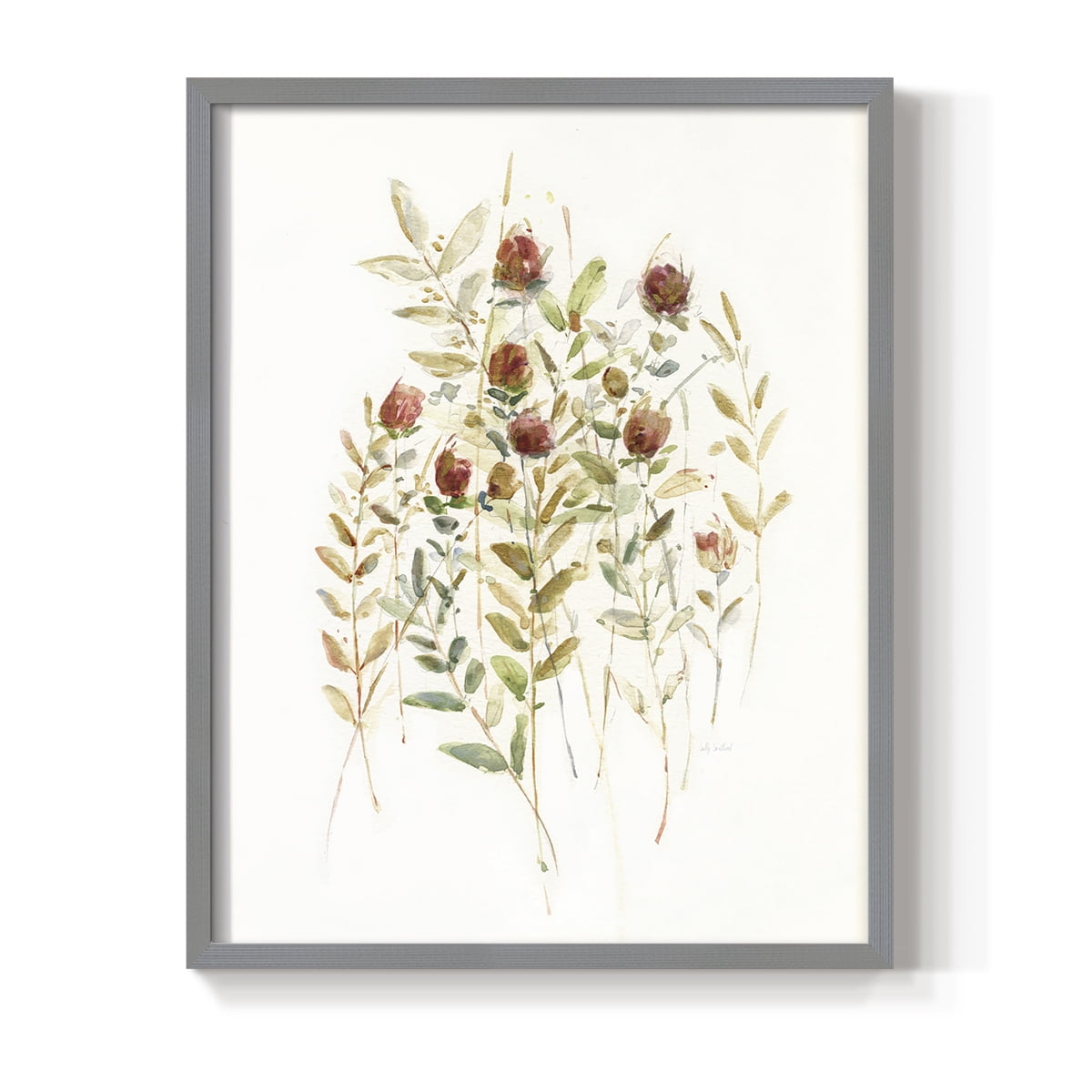 Wildflower Breeze II Framed Print - Solid Wood in Single Picture Frame Solid Wood 2 Framed Print