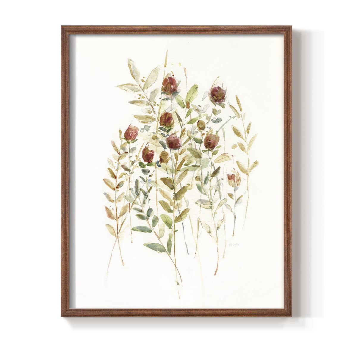Wildflower Breeze II Framed Print - Solid Wood in Single Picture Frame Solid Wood 2 Framed Print