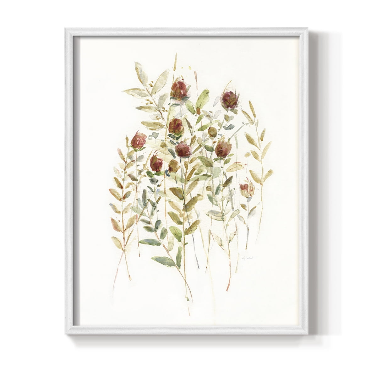 Wildflower Breeze II Framed Print - Solid Wood in Single Picture Frame Solid Wood 2 Framed Print