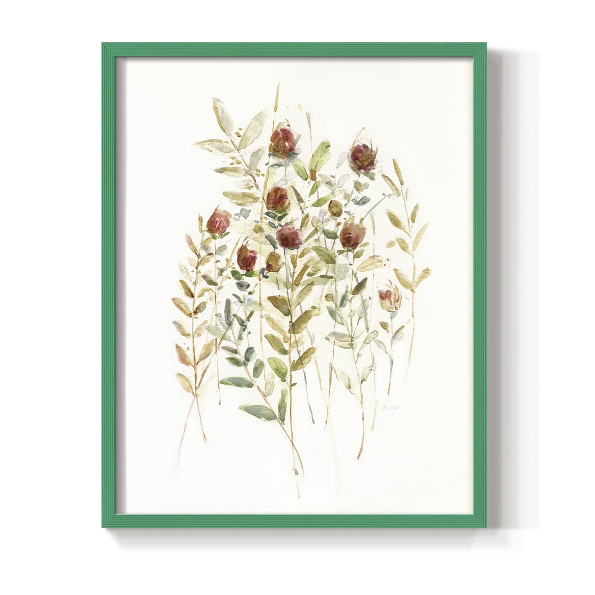 Wildflower Breeze II Framed Print - Solid Wood in Single Picture Frame Solid Wood 2 Framed Print