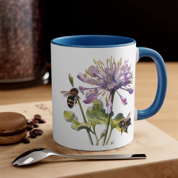 Wildflower Ceramic Coffee Mug 11oz Spring Beauty Dishwasher Safe