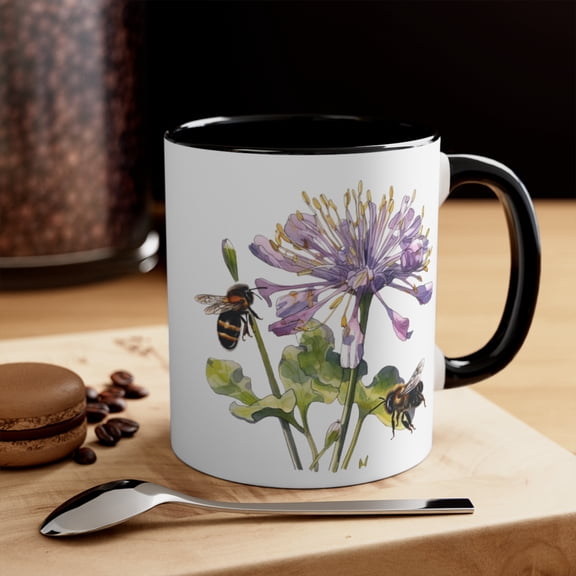 Wildflower Ceramic Coffee Mug 11oz Spring Beauty Dishwasher Safe