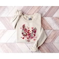 thumbnail image 1 of Wildflower Chicken Roses Cottagecore Aesthetic Farmer Mom Sweatshirt All Size S-5Xl, 1 of 5