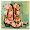 thumbnail image 1 of Wildflower Cowboy Boots Acrylic Trendy Cowboy Decor by Art Remedy, Ready to Hang, 30 x 30, 1 of 7