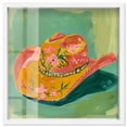 thumbnail image 1 of Wildflower Cowboy Hat Shadowbox Print Trendy Cowboy Decor by Art Remedy, White Frame, 20 x 20, 1 of 7