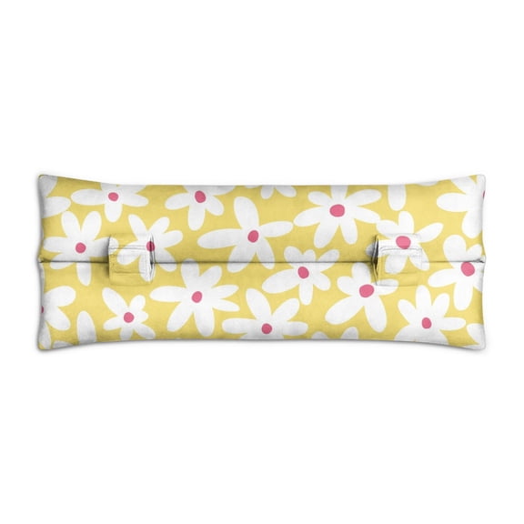 Wildflower Daisy Seatbelt Pillow - Aesthetic Post Surgery Cushion for Women - Easy Care & Reusable for Daily Commuting
