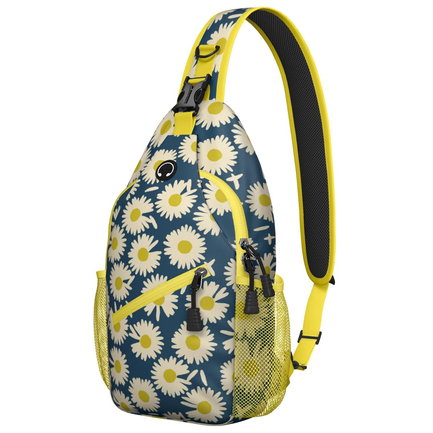 Abstract Floral Watercolor Crossbody Bag Vintage Shoulder 