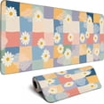 thumbnail image 1 of Wildflower Desk Pad Hand Drawn Gaming Floral Mouse Pad Large Mouse Pad for Desk Computer Pc Laptop Office Decor for Women, Anime Mouse Keyboard Pad Stitched Edges (31.5x11.8 in), 1 of 6