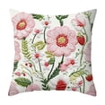 thumbnail image 1 of Wildflower Embroidered Throw Pillow Covers 18x18 Floral Decorative Pillow Covers with Zipper Summer Aesthetic Farmhouse Boho Cozy Throw Pillowcases for Living Room Couch Sofa Bed, 1 of 6