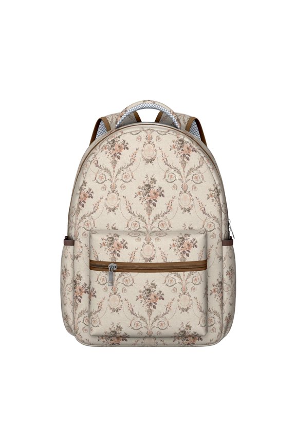 "Wildflower Essence Backpack - Sunflower Inspired College Bookbag with Hidden Anti-Theft Pocket, Comfortable Carry for Daily Campus Use"