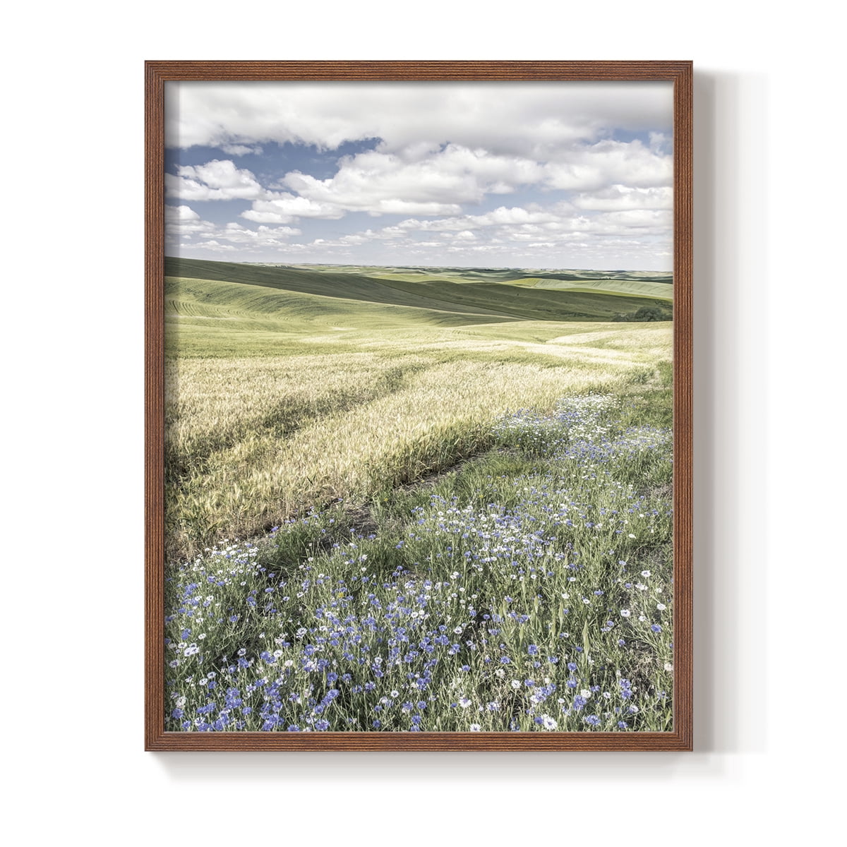 Wildflower Farm Framed Print - Solid Wood in Single Picture Frame Solid Wood 2 Framed Print