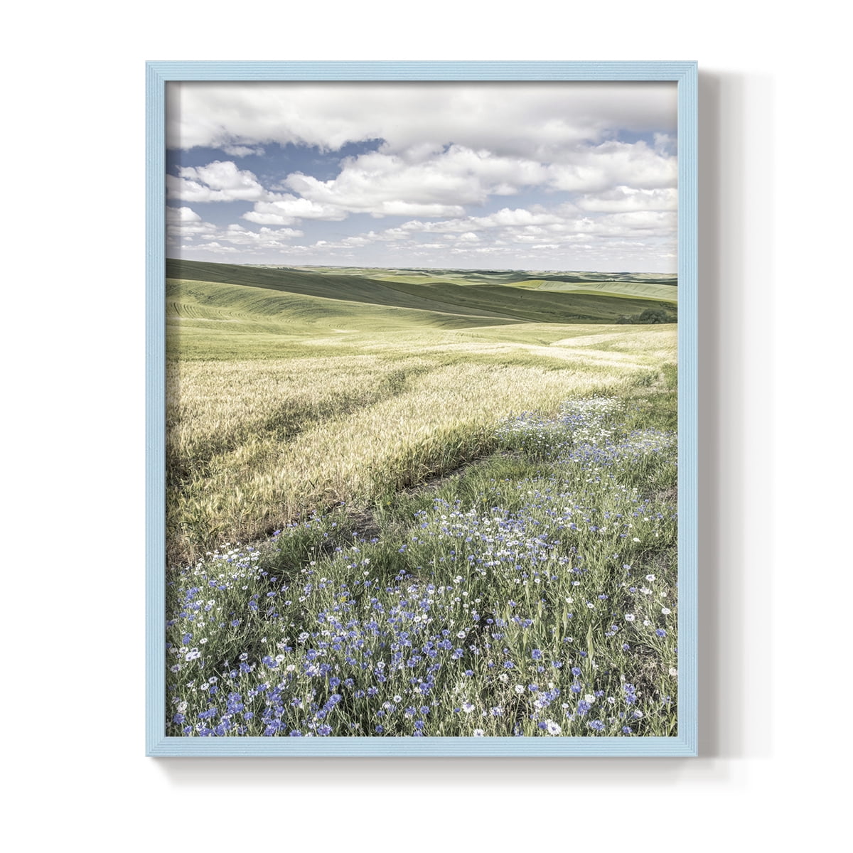 Wildflower Farm Framed Print - Solid Wood in Single Picture Frame Solid Wood 2 Framed Print