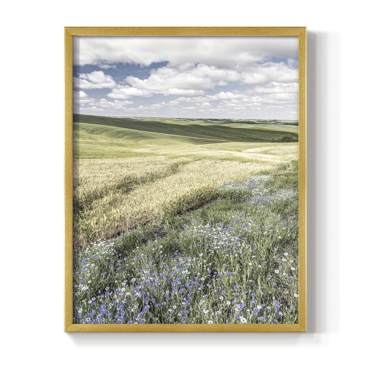 Wildflower Farm Framed Print - Solid Wood in Single Picture Frame Solid Wood 2 Framed Print