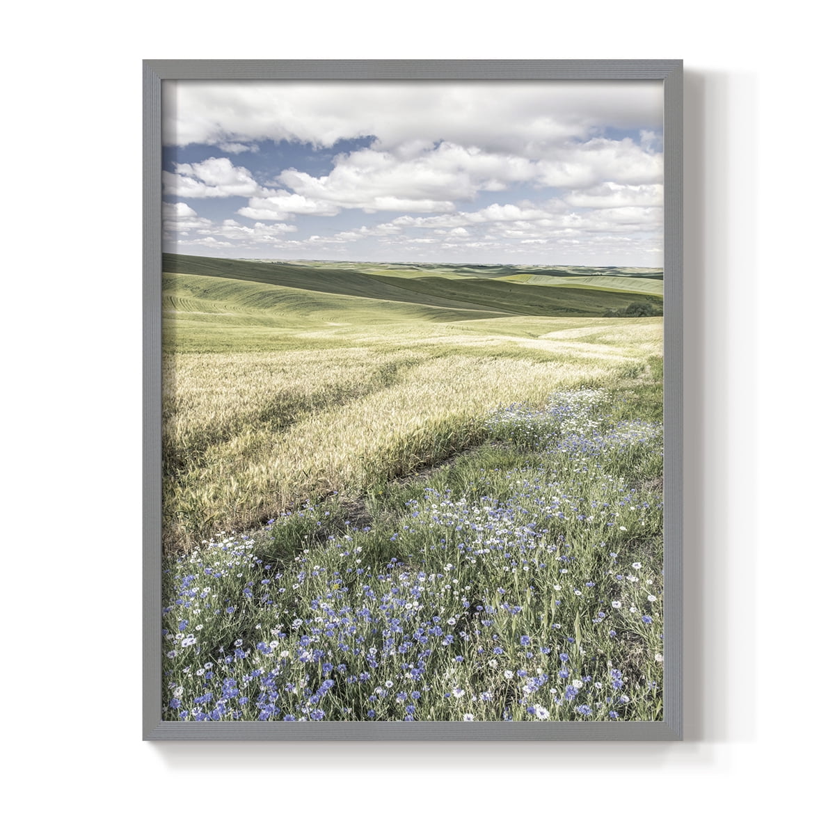 Wildflower Farm Framed Print - Solid Wood in Single Picture Frame Solid Wood 2 Framed Print