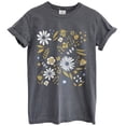 thumbnail image 1 of Wildflower Field Floral Graphic Tee T-Shirts for Women, Short Sleeve Tops - Vintage Pepper, 1 of 5