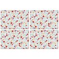 thumbnail image 1 of Wildflower Floral Flowers Pretty Place Mats Durable Placemats for Restaurant Valentines Gift Party Christmas Rustic Vintage Dining Table Mats, 1 of 5