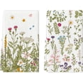 thumbnail image 1 of Wildflower Floral Kitchen Towels Dish Towels, 18x26 Inch Leaves Holiday Decoration Hand Towels Set of 2, 1 of 6