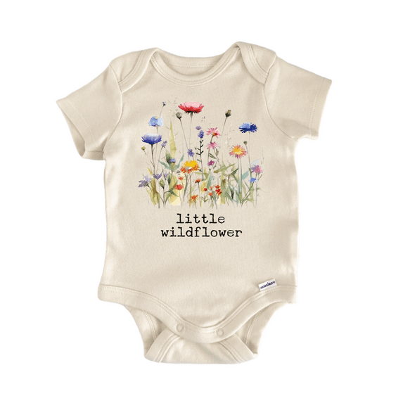 Wildflower Flower Wild Newborn Baby Bodysuit