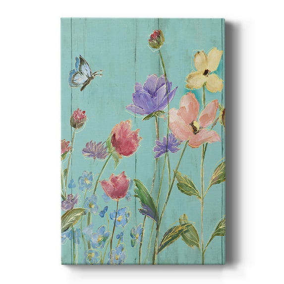 Wildflower Flutter III Premium Gallery Wrapped Canvas - Ready to Hang