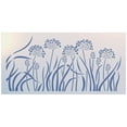 thumbnail image 1 of Wildflower Garden Border Stencil - DIY Art & Craft Reusable Sturdy Flexible Painting Template 10 mil Plastic Mylar Wall Floor Tile Craft Stencils - The Artful Stencil, 1 of 1