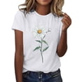 thumbnail image 1 of Wildflower Graphic Tees for Women Athletic Tops Sunflower Shirts Summer Short Sleeve Women's Clothing 2025, 1 of 5
