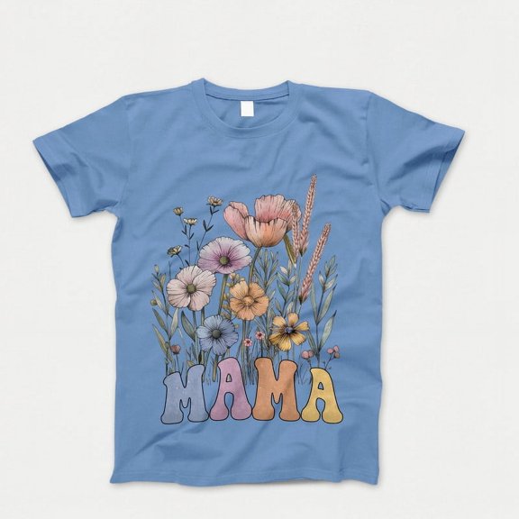 Wildflower Mama T-Shirt, Floral Boho Mother Shirt, Gift for Mom Grandma, Mother's Day Tee , Mother's Day Gift