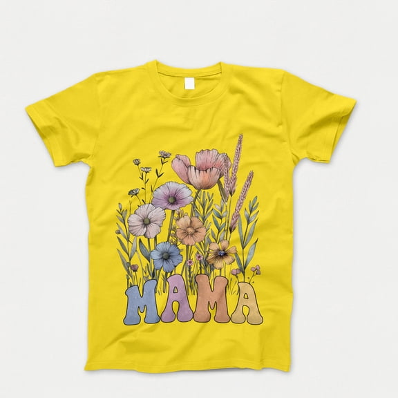 Wildflower Mama T-Shirt, Floral Boho Mother Shirt, Gift for Mom Grandma, Mother's Day Tee , Mother's Day Gift