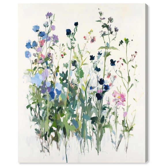 Wildflower Meadow Canvas Print Floral Art by Art Remedy, Gallery Wrapped, 30 x 36