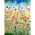 thumbnail image 1 of Wildflower Meadow Folk Art Extra Large XL Wall Art Poster Print, 1 of 3