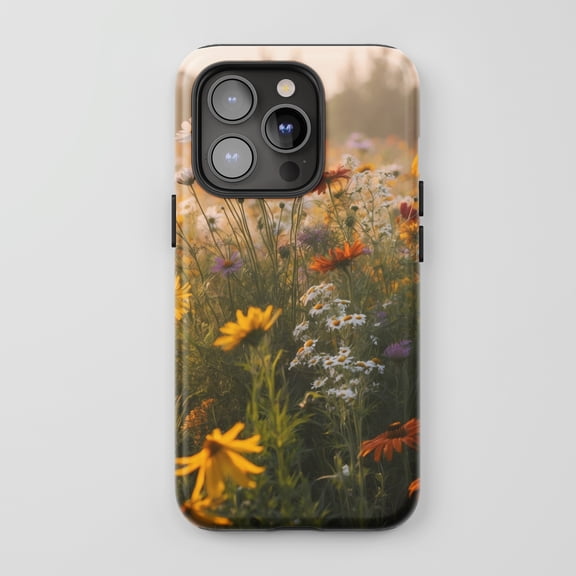 Wildflower Meadow For All iPhone Series Tough Phone Case Floral Botanical