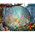 thumbnail image 1 of Wildflower Meadow Glass Suncatcher Round Window Hanging, 7.9 in, 1 of 3