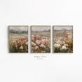 thumbnail image 1 of Wildflower Meadow Neutral French Country Spring Farmhouse Art Set 3 Unframed Paper Print 8x12, 1 of 3