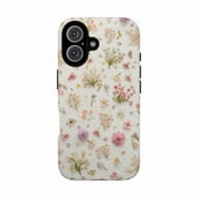 Wildflower Phone Case | Soft Pastel Floral Aesthetic, Botanical iPhone Cover | Compatible with iPhone 16 15 14 13 12 11 Pro Max