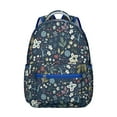 thumbnail image 1 of "Wildflower Print Backpack - Sunflower Themed School Backpack for Women, Water-Resistant College Bag, Laptop Backpack for Work & Commute", 1 of 6