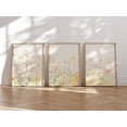 thumbnail image 1 of Wildflower Print Colorful Art Modern Pastel Flower Set 3 Unframed Paper Print 16x24, 1 of 3
