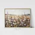 thumbnail image 1 of Wildflower Print, Neutral Country Vintage Wall Art, Spring Landscape, Rustic Farmhouse Decor, Poster, Unframed Canvas Size 16x24, 1 of 4