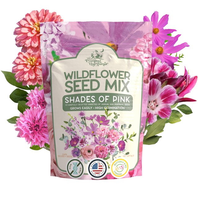 Wildflower Seeds Bulk DHF10 NonGMO OpenPollinated 4 oz Annual