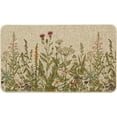 thumbnail image 1 of Wildflower Spring Floral Doormat, Flowers Summer Home Decor Low-Profile Switch Rug Door Mat Floor Mat for Indoor Outdoor 17x29 Inch, 1 of 6