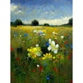 thumbnail image 1 of Wildflower Summer Meadow Floral Landscape Oil Large Wall Art Poster Print Thick Paper 18X24 Inch, 1 of 4