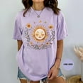 thumbnail image 1 of Wildflower Sun & Moon T-Shirt, Mystical Bohemian Attire, Crescent Sun Aesthetic, Cotton Oversized Tee, Hippy Clothes, Boho Garden Shirt TSHIRT All Size S-5XL, 1 of 5