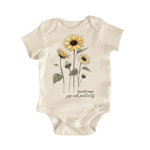 Wildflower Sunflower - Baby Bodysuit