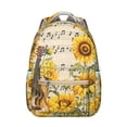 thumbnail image 1 of "Wildflower & Sunflower Print Bookbag - Women’s Backpack for School, College, Work, Travel - Water-Resistant, Lightweight, Roomy Compartments, Stylish Floral Design, Comfortable Carry", 1 of 6