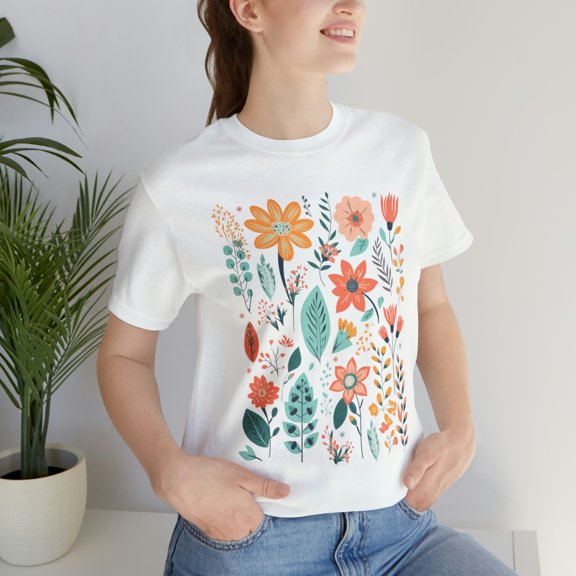 Wildflower T-shirt, Wild Flowers, Floral,Gift, Ladies Shirts, Mother's Day