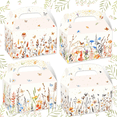 thumbnail image 1 of Wildflower Theme Handheld Gift Boxes - Double-Sided Watercolor Design for Spring Summer Party Decor & Favors 12 Pack, 1 of 7