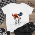 thumbnail image 1 of Wildflower Tshirt, Floral Shirt, Botanical Shirt, Flower Shirt, Nature Lover Shirt,Ladies Shirts, Womens, Owl2you, 1 of 11