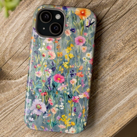 Wildflower Watercolor Cottagecore MagSafe Phone Case for iPhone 17 11 12 13 14 15 16 Pro Max